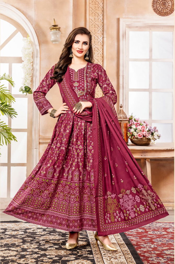 Shehzadi Vol 2 By Hirwa Dupatta With Anarkali Kurtis Catalog
